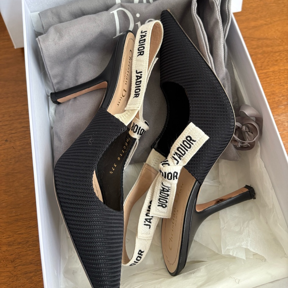 Dior Ribbon Slingback Heels
